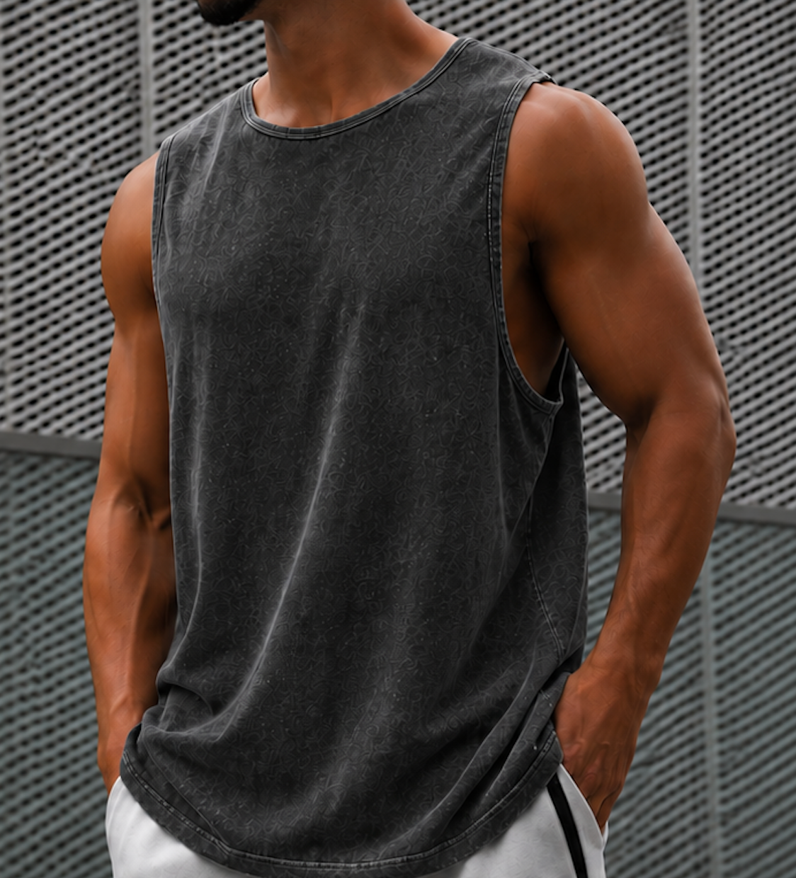 Tank Top washed Black – no logo