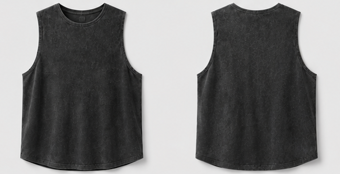 Tank Top washed Black – no logo