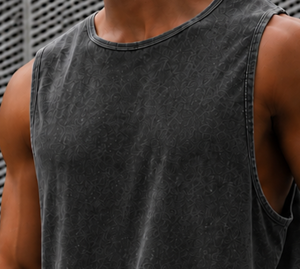 Tank Top washed Black – no logo
